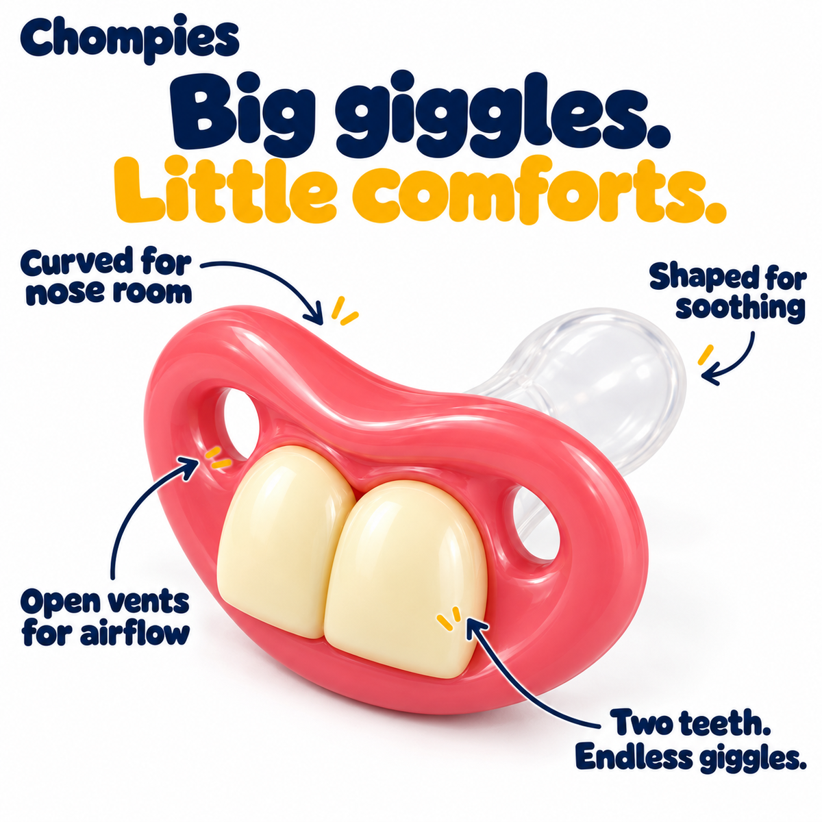 Chompies Soft Toddler Pacifiers