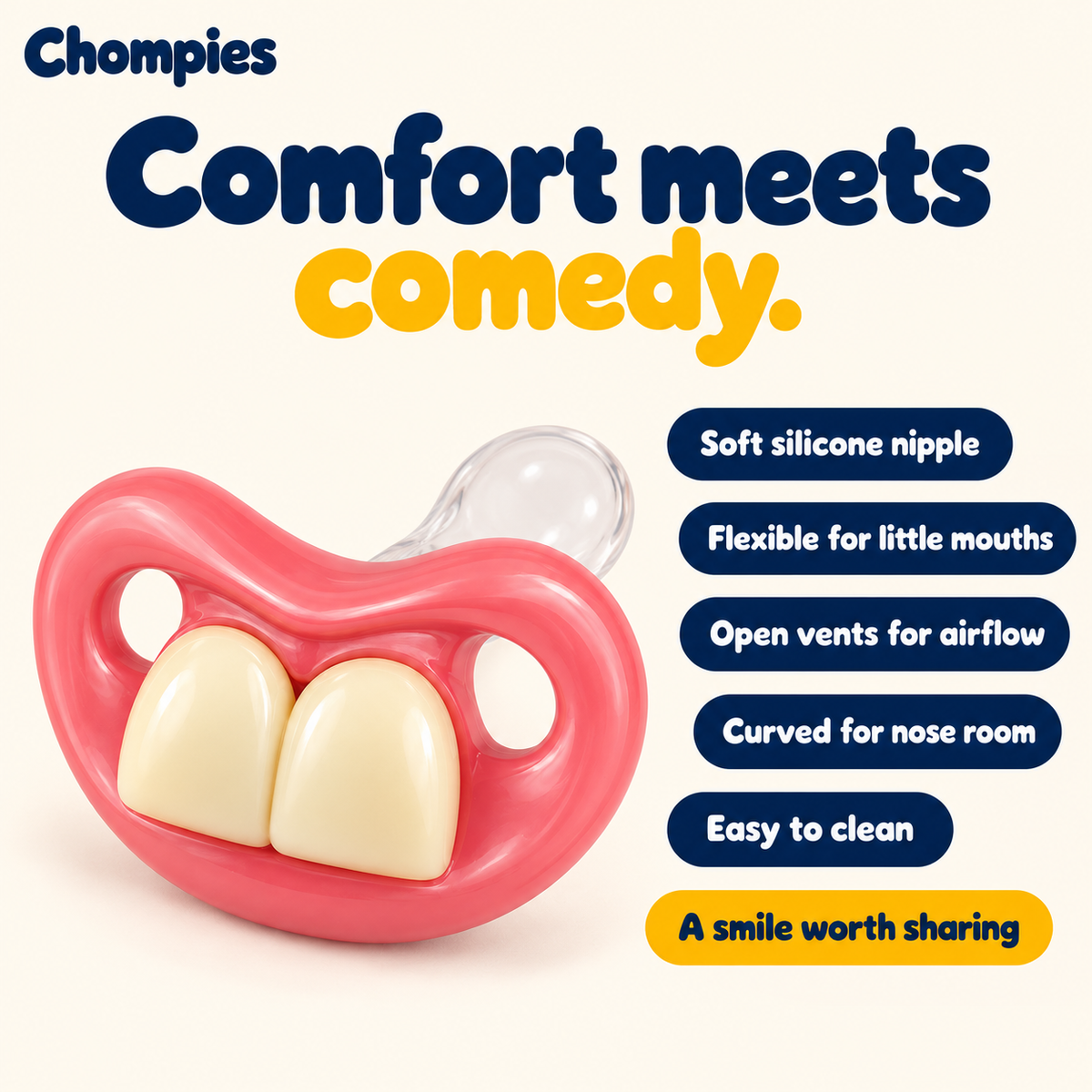 Chompies Soft Toddler Pacifiers